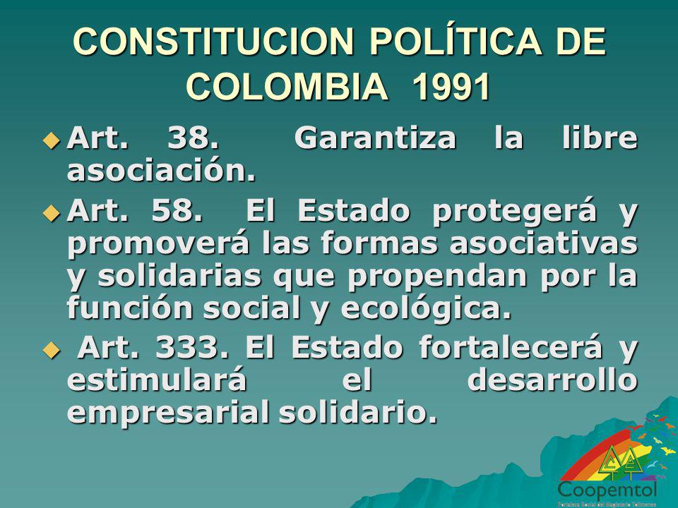 CONSTITUCION POLÍTICA DE COLOMBIA 1991