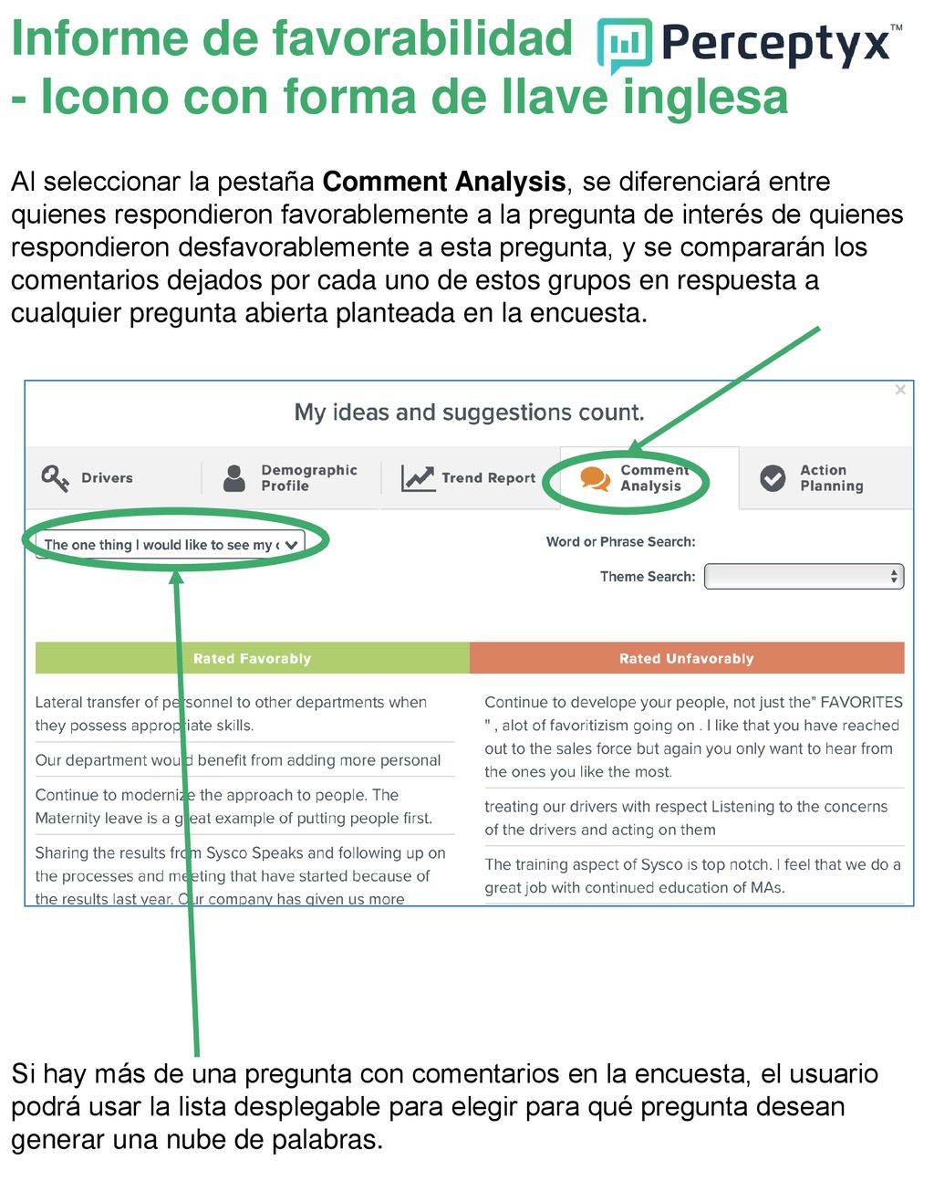 Informe de favorabilidad - Icono con forma de llave inglesa