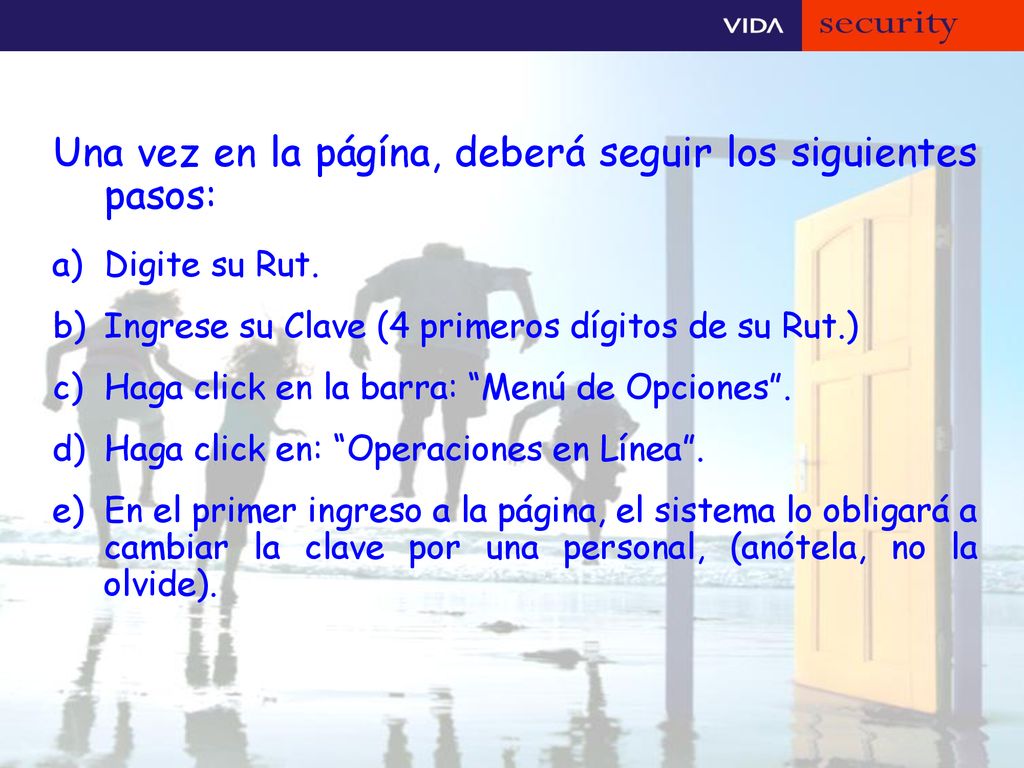 Una vez en la págína, deberá seguir los siguientes pasos: