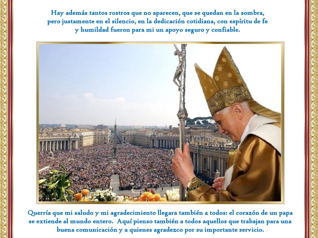 Hay además tantos rostros que no aparecen, que se quedan en la sombra,