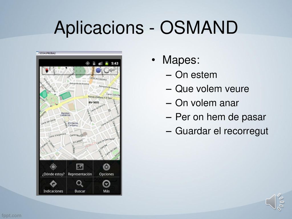 Aplicacions - OSMAND Mapes: On estem Que volem veure On volem anar