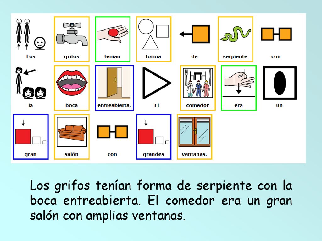 Los grifos tenían forma de serpiente con la boca entreabierta