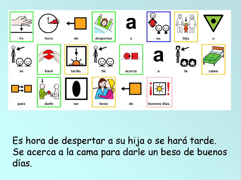Es hora de despertar a su hija o se hará tarde