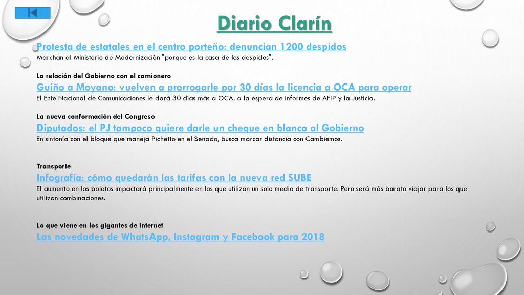 Diario Clarín Protesta de estatales en el centro porteño: denuncian 1200 despidos.