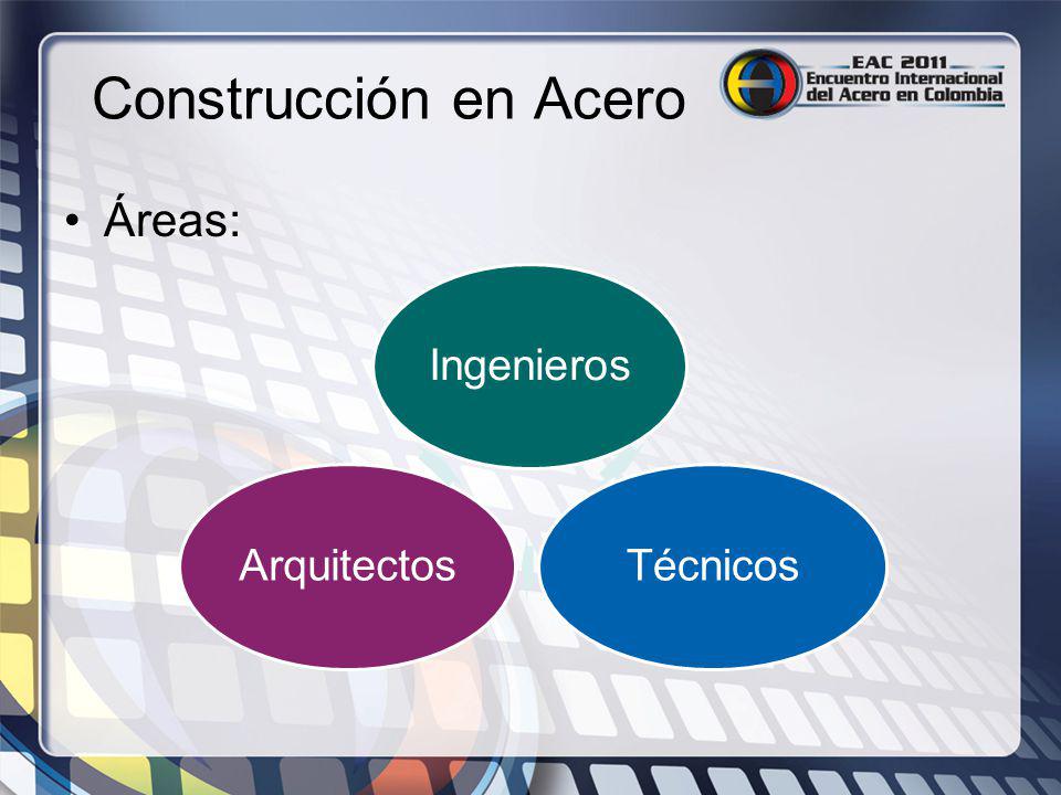 Construcción en Acero Áreas: Ingenieros Técnicos Arquitectos