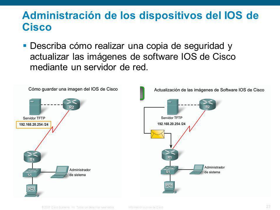 Administración de los dispositivos del IOS de Cisco