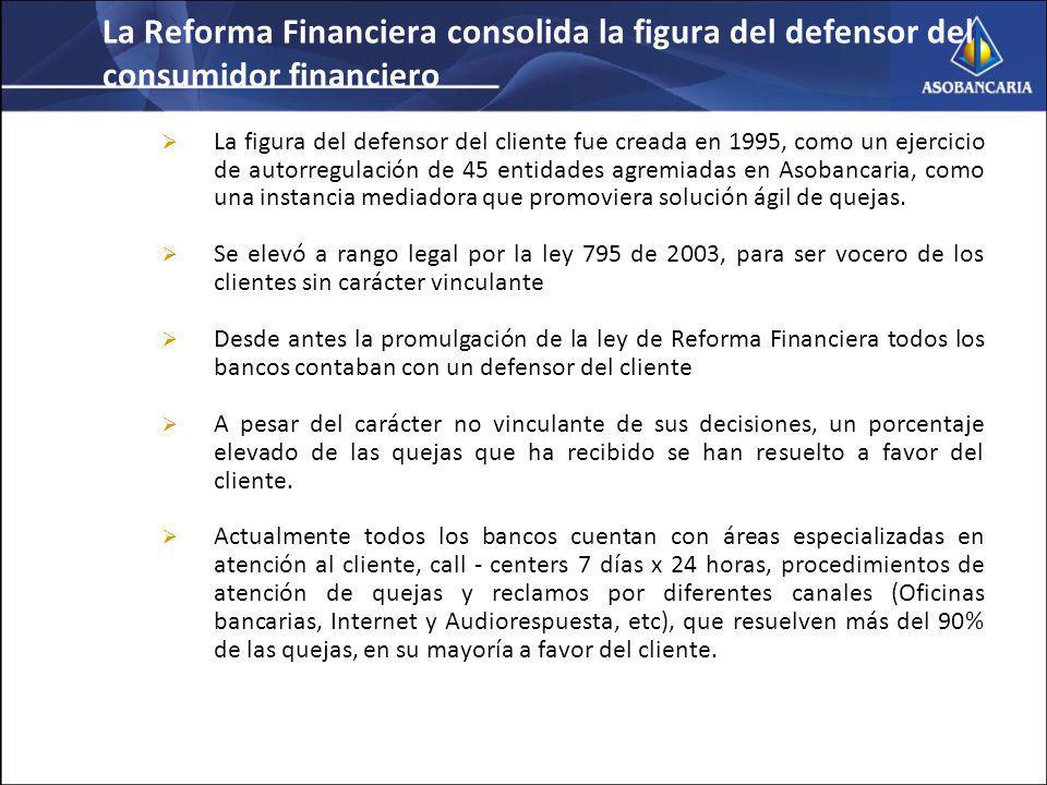 La Reforma Financiera consolida la figura del defensor del consumidor financiero
