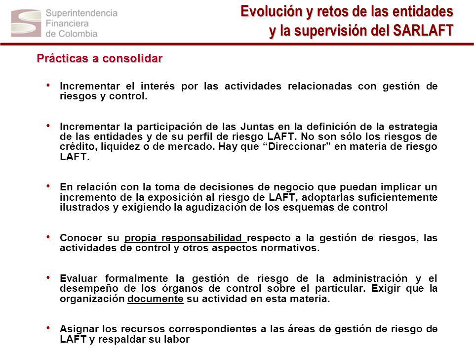 Evolución y retos de las entidades y la supervisión del SARLAFT