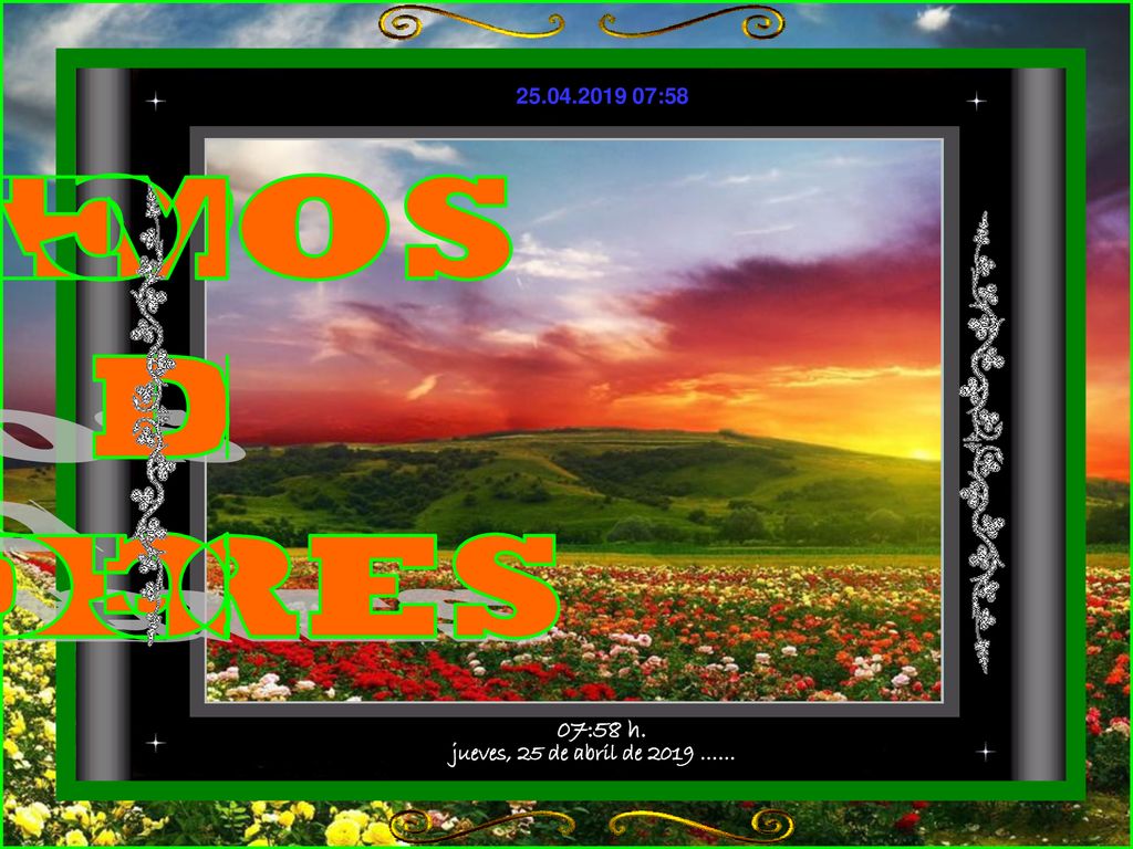 CAMPOS DE COLORES jueves, 25 de abril de 2019 …… 07:58 h.