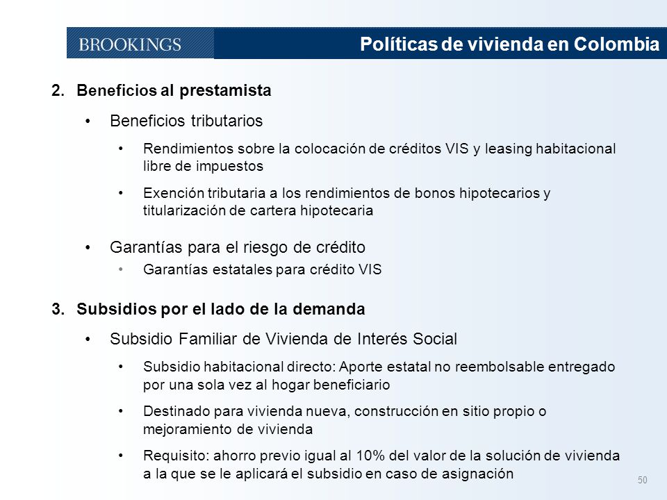 Políticas de vivienda en Colombia