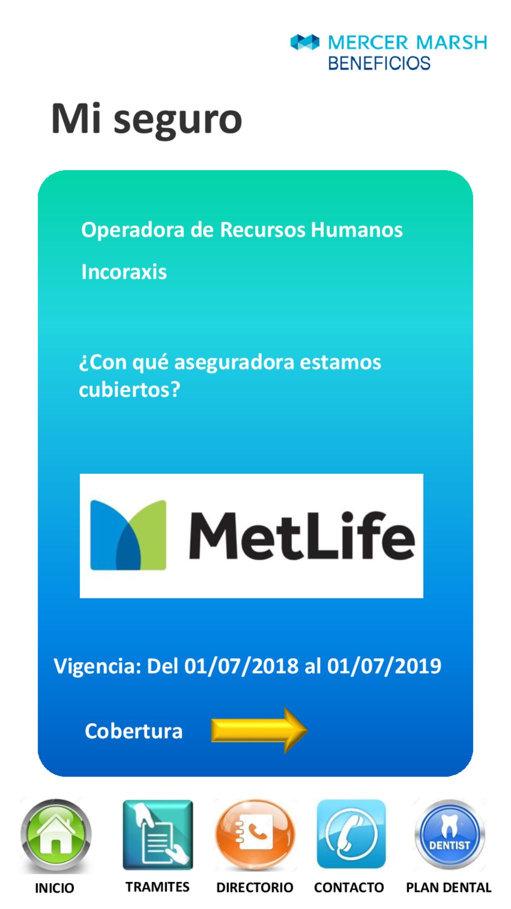 Mi seguro Operadora de Recursos Humanos Incoraxis