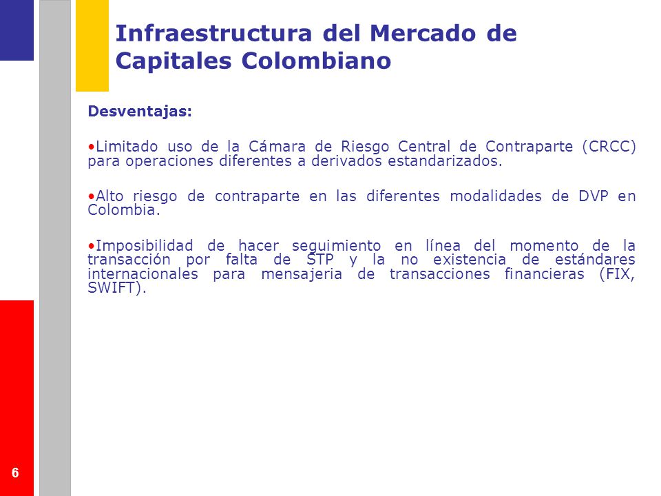 Infraestructura del Mercado de Capitales Colombiano
