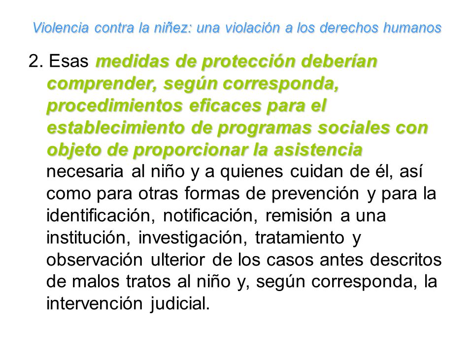 Violencia contra la niñez: una violación a los derechos humanos