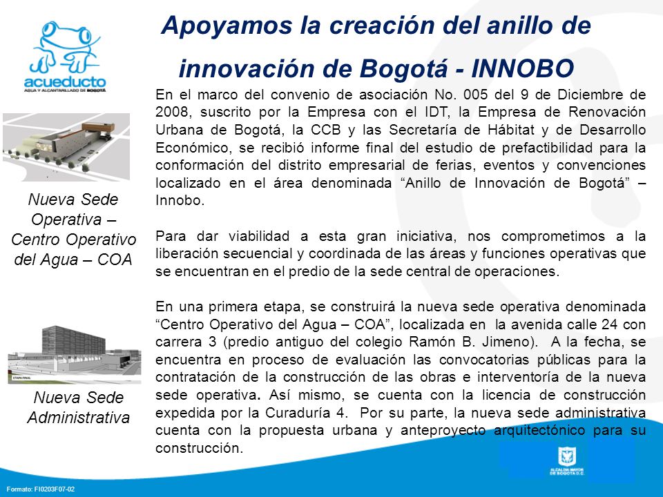 Apoyamos la creación del anillo de innovación de Bogotá - INNOBO