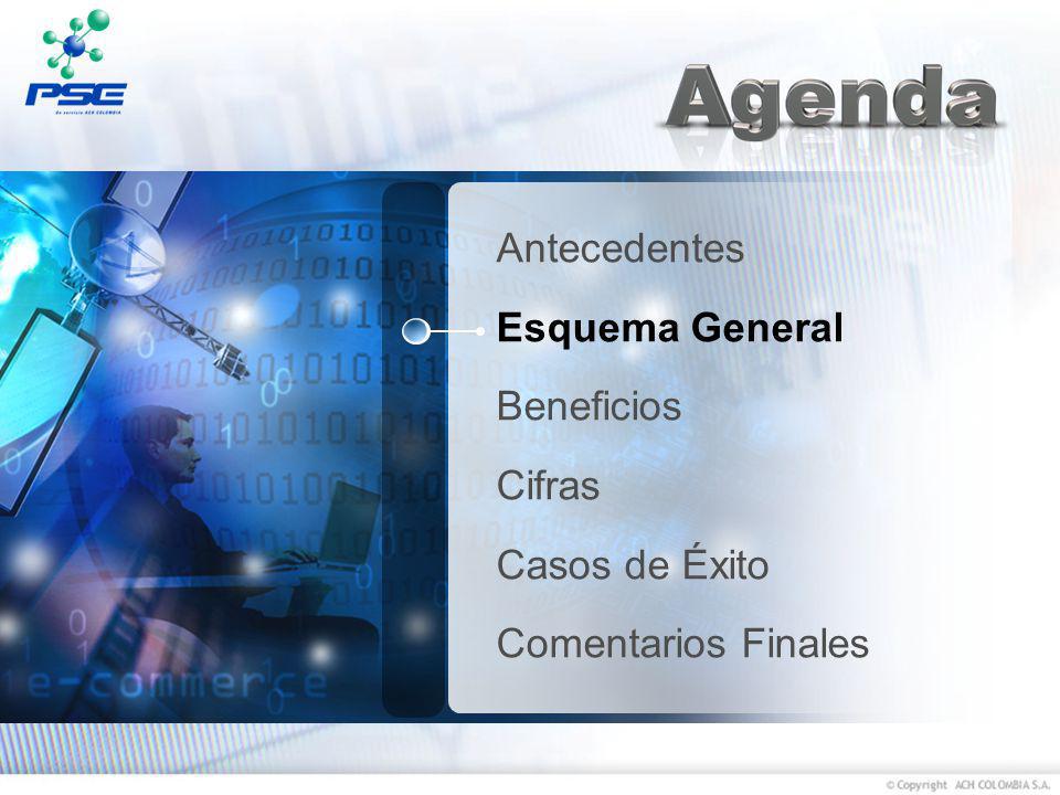 Antecedentes Esquema General Beneficios Cifras Casos de Éxito Comentarios Finales