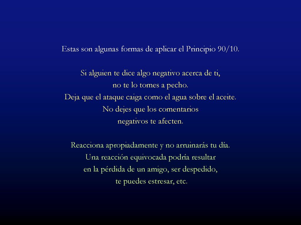 Estas son algunas formas de aplicar el Principio 90/10.