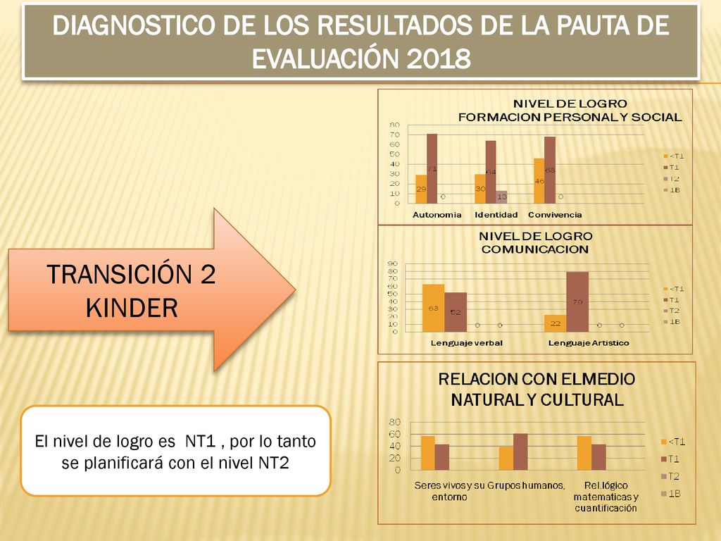 DIAGNOSTICO DE LOS RESULTADOS DE LA PAUTA DE EVALUACIÓN 2018