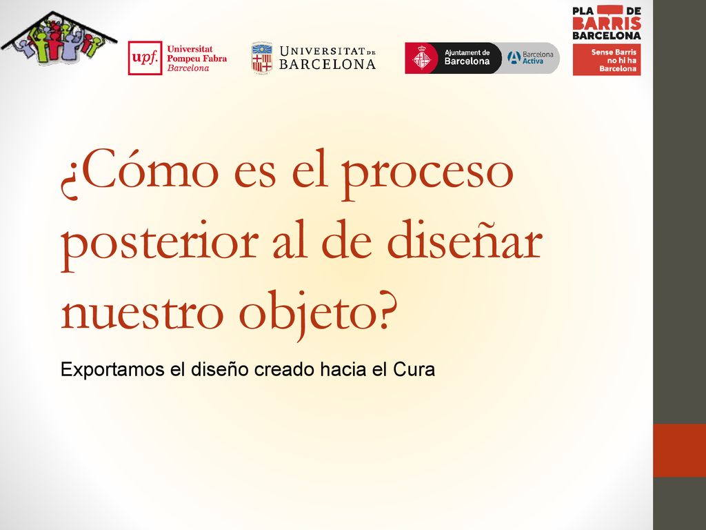 ¿Cómo es el proceso posterior al de diseñar nuestro objeto