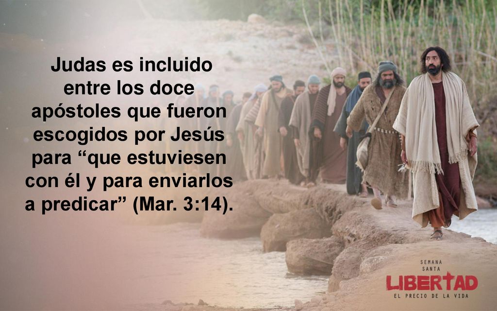 Judas es incluido entre los doce apóstoles que fueron escogidos por Jesús para que estuviesen con él y para enviarlos a predicar (Mar.
