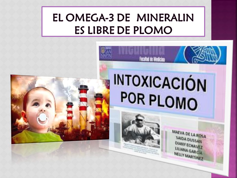 EL OMEGA-3 DE MINERALIN ES LIBRE DE PLOMO