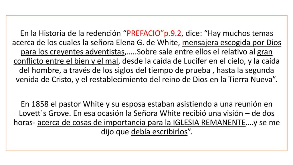 En la Historia de la redención PREFACIO p. 9