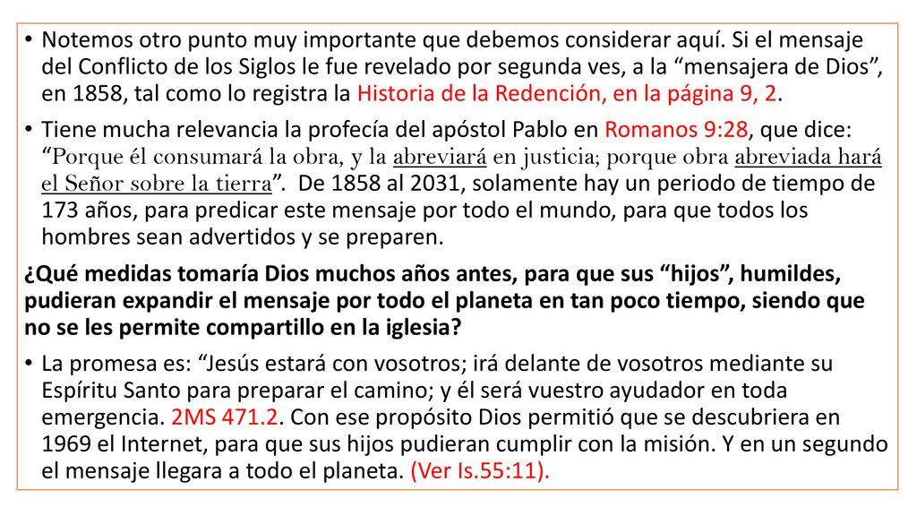 Notemos otro punto muy importante que debemos considerar aquí