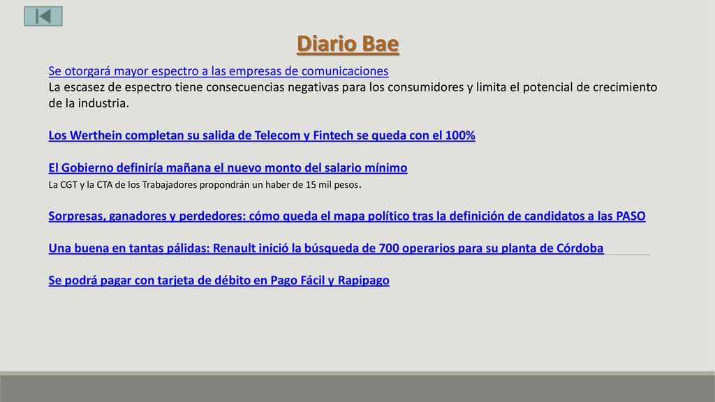 Diario Bae Se otorgará mayor espectro a las empresas de comunicaciones