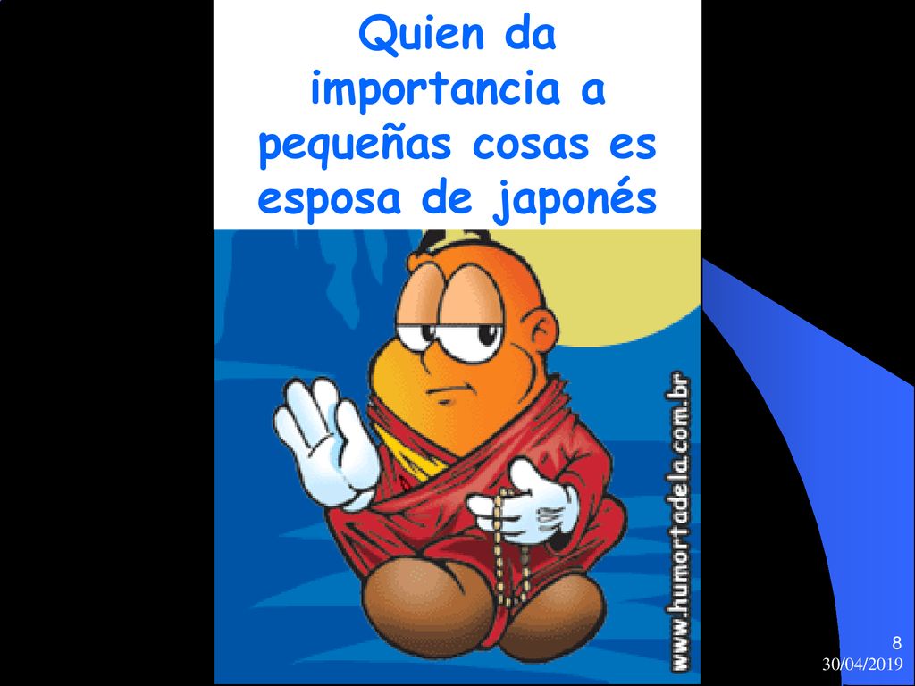 Quien da importancia a pequeñas cosas es esposa de japonés