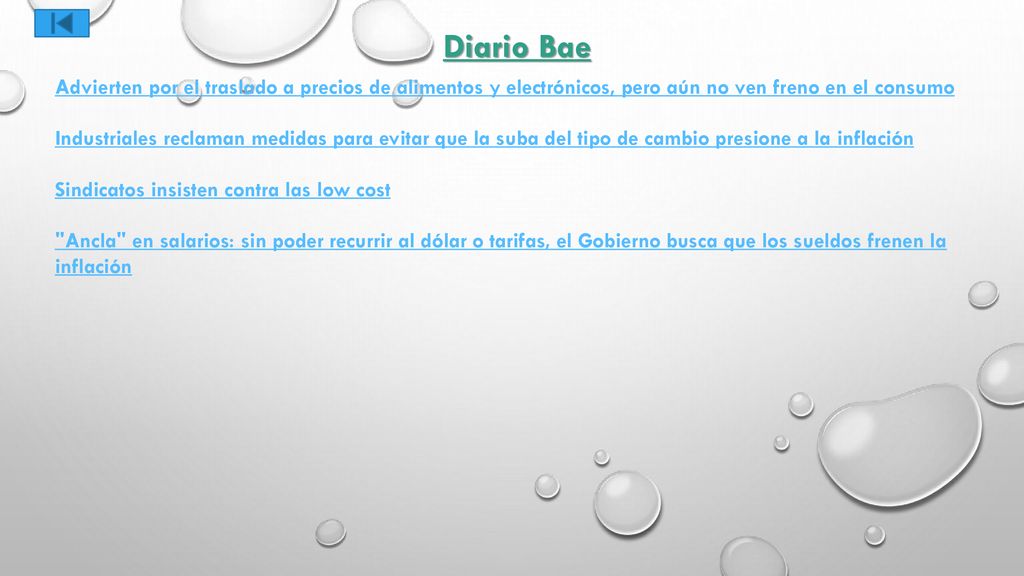 Diario Bae Advierten por el traslado a precios de alimentos y electrónicos, pero aún no ven freno en el consumo.