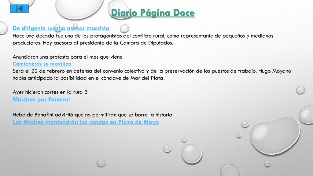 Diario Página Doce De dirigente rural a asesor macrista
