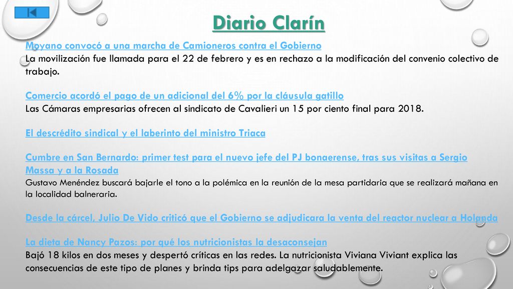Diario Clarín Moyano convocó a una marcha de Camioneros contra el Gobierno.