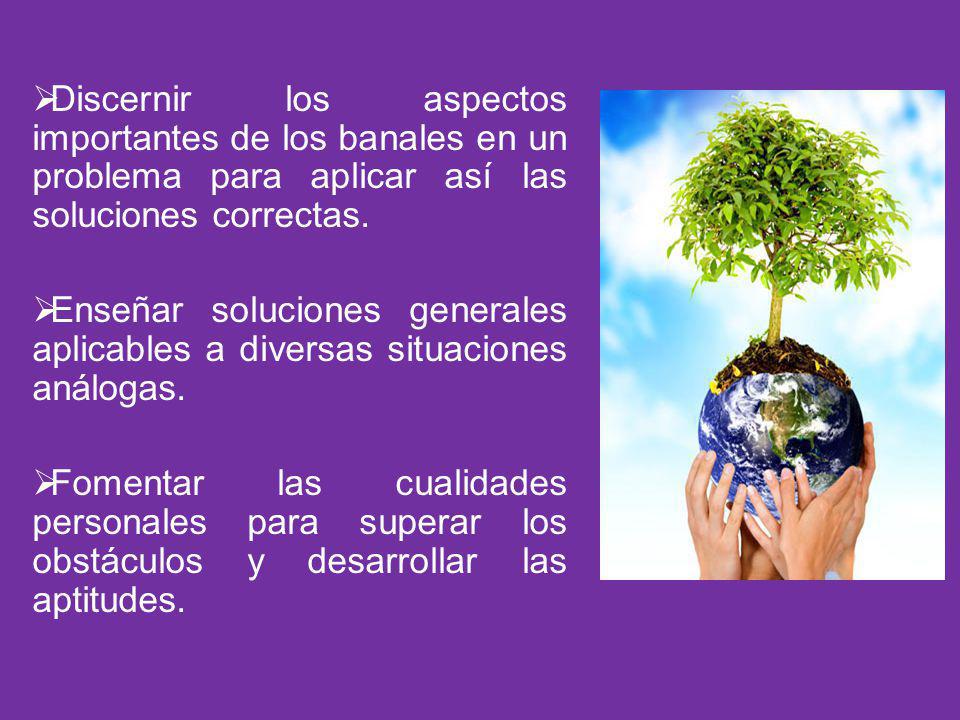 Discernir los aspectos importantes de los banales en un problema para aplicar así las soluciones correctas.