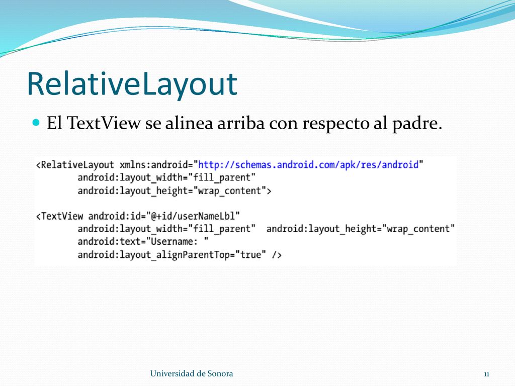 RelativeLayout El TextView se alinea arriba con respecto al padre.