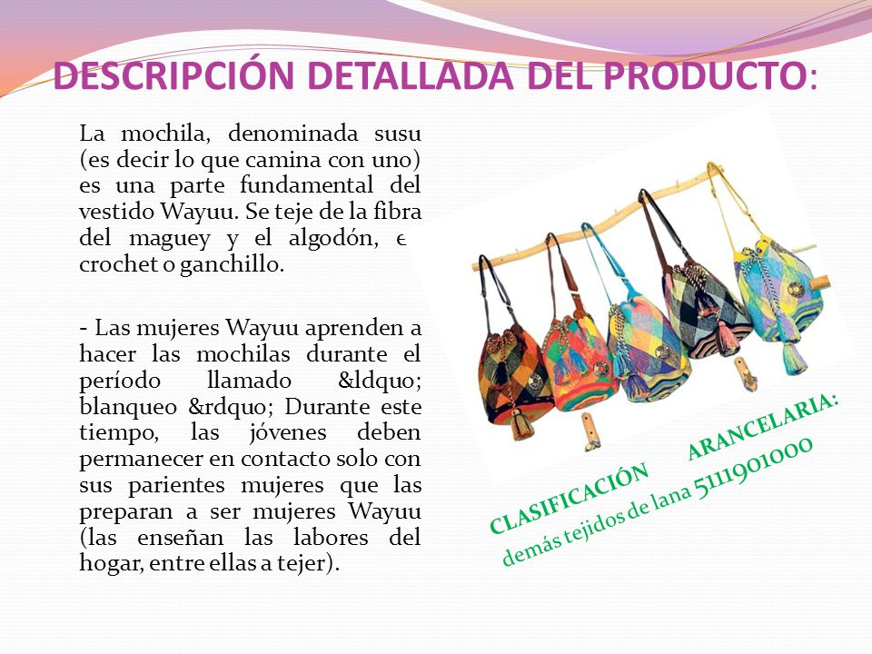 DESCRIPCIÓN DETALLADA DEL PRODUCTO: