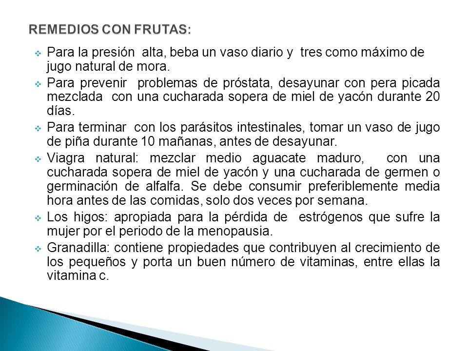 REMEDIOS CON FRUTAS: Para la presión alta, beba un vaso diario y tres como máximo de jugo natural de mora.