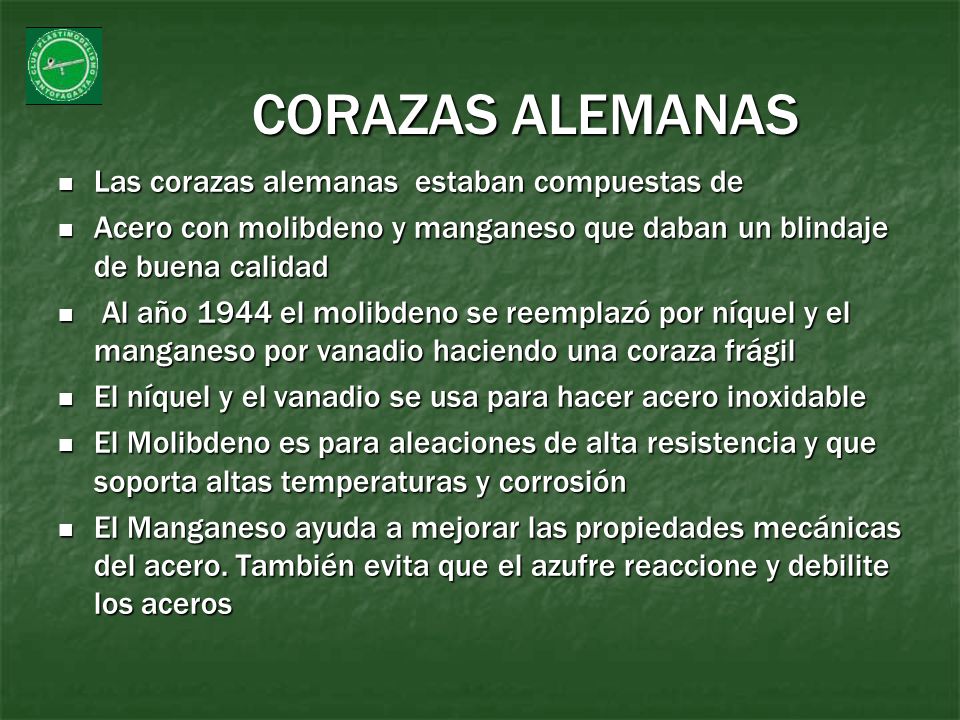 CORAZAS ALEMANAS Las corazas alemanas estaban compuestas de