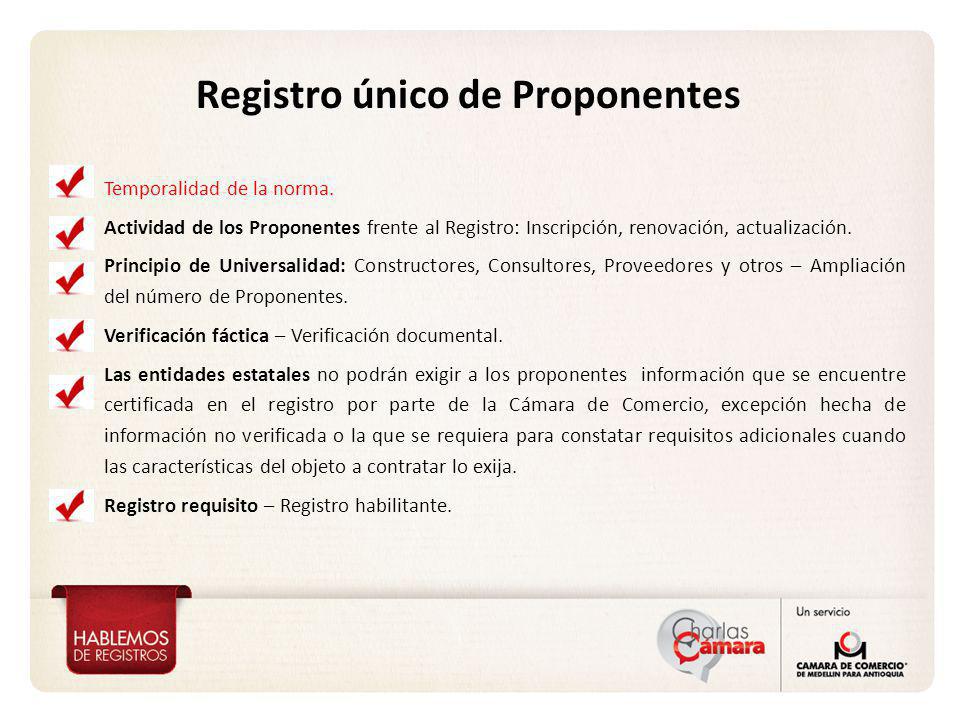 Registro único de Proponentes