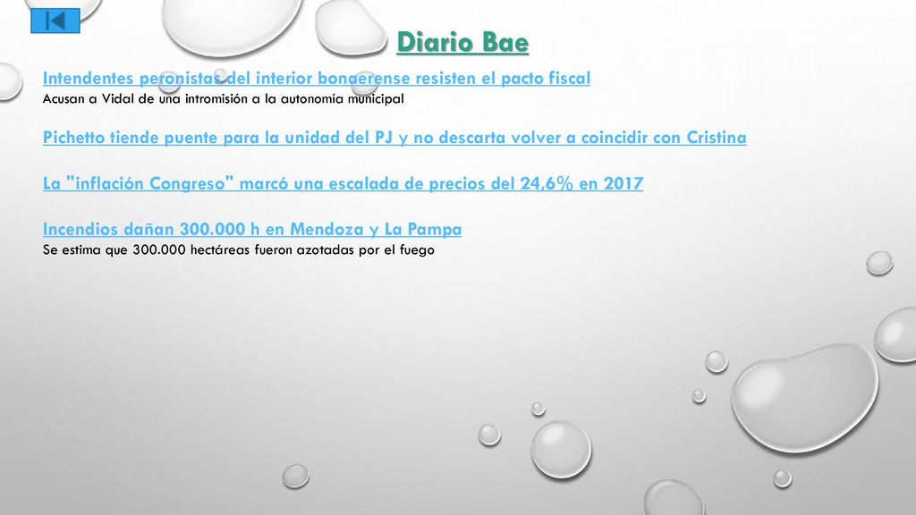 Diario Bae Intendentes peronistas del interior bonaerense resisten el pacto fiscal. Acusan a Vidal de una intromisión a la autonomía municipal.