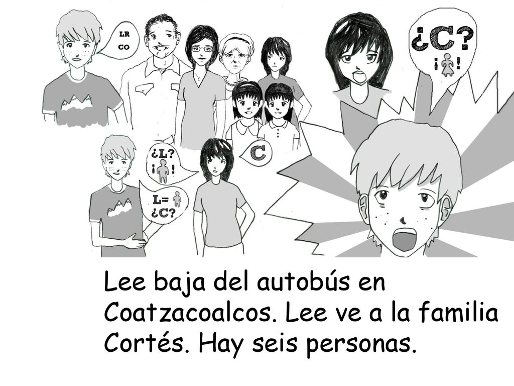 Lee baja del autobús en Coatzacoalcos. Lee ve a la familia Cortés