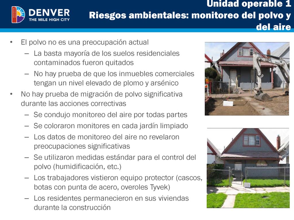 Unidad operable 1 Riesgos ambientales: monitoreo del polvo y del aire