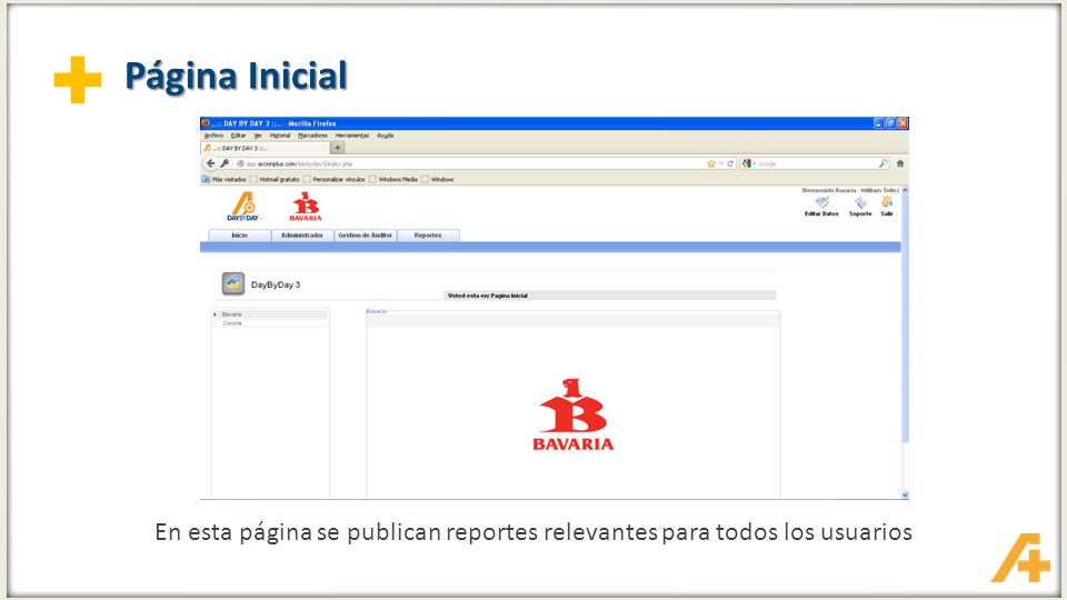 En esta página se publican reportes relevantes para todos los usuarios