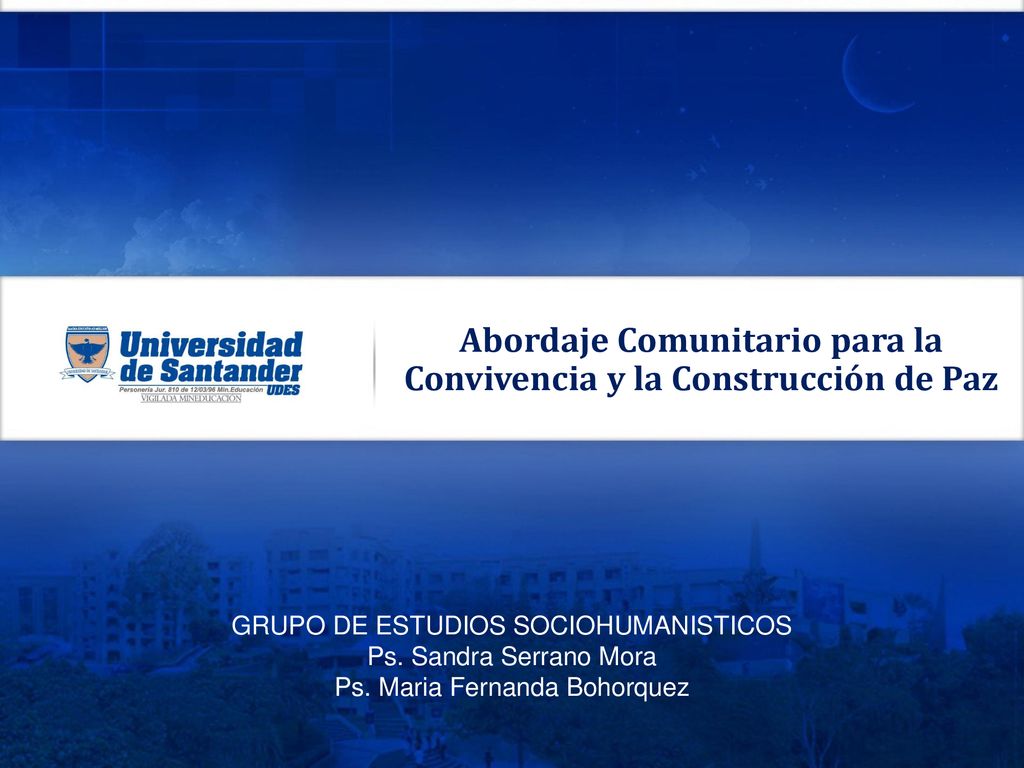 Abordaje Comunitario para la Convivencia y la Construcción de Paz