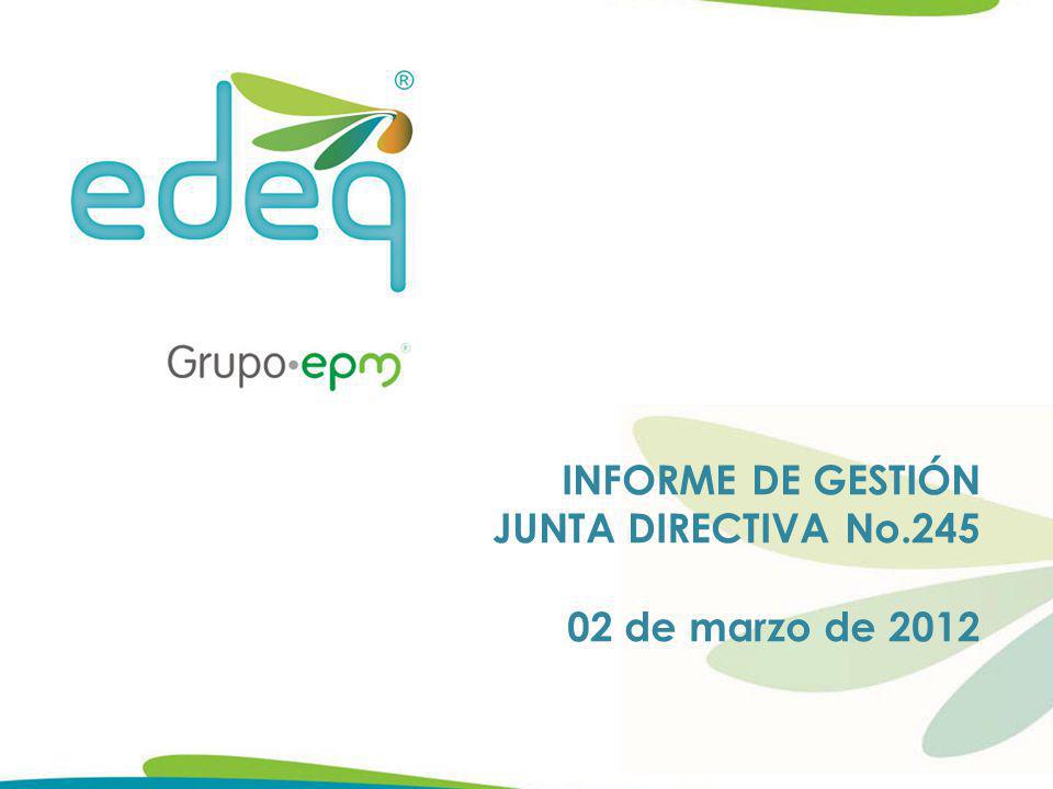 INFORME DE GESTIÓN JUNTA DIRECTIVA No de marzo de 2012