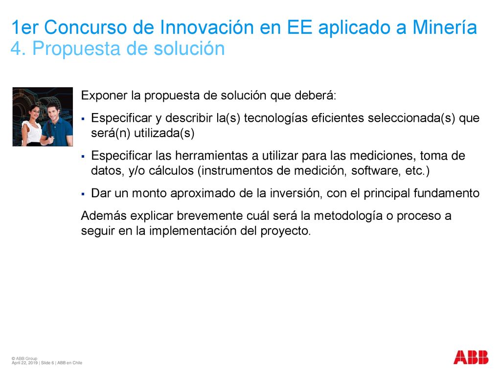 1er Concurso de Innovación en EE aplicado a Minería 4