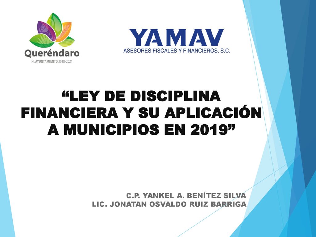 LEY DE DISCIPLINA FINANCIERA Y SU APLICACIÓN A MUNICIPIOS EN 2019
