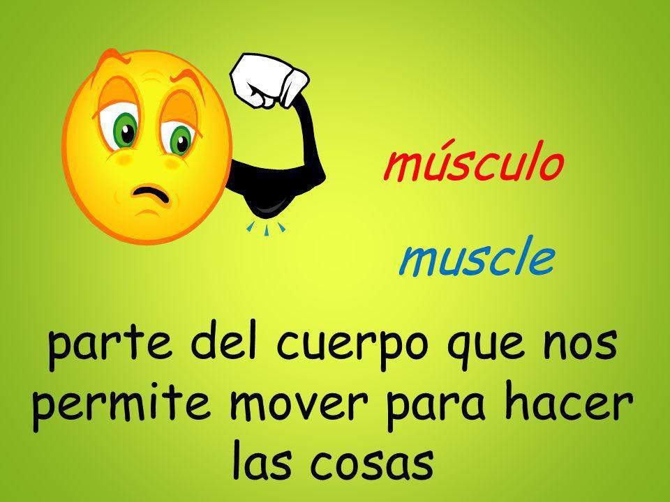parte del cuerpo que nos permite mover para hacer las cosas