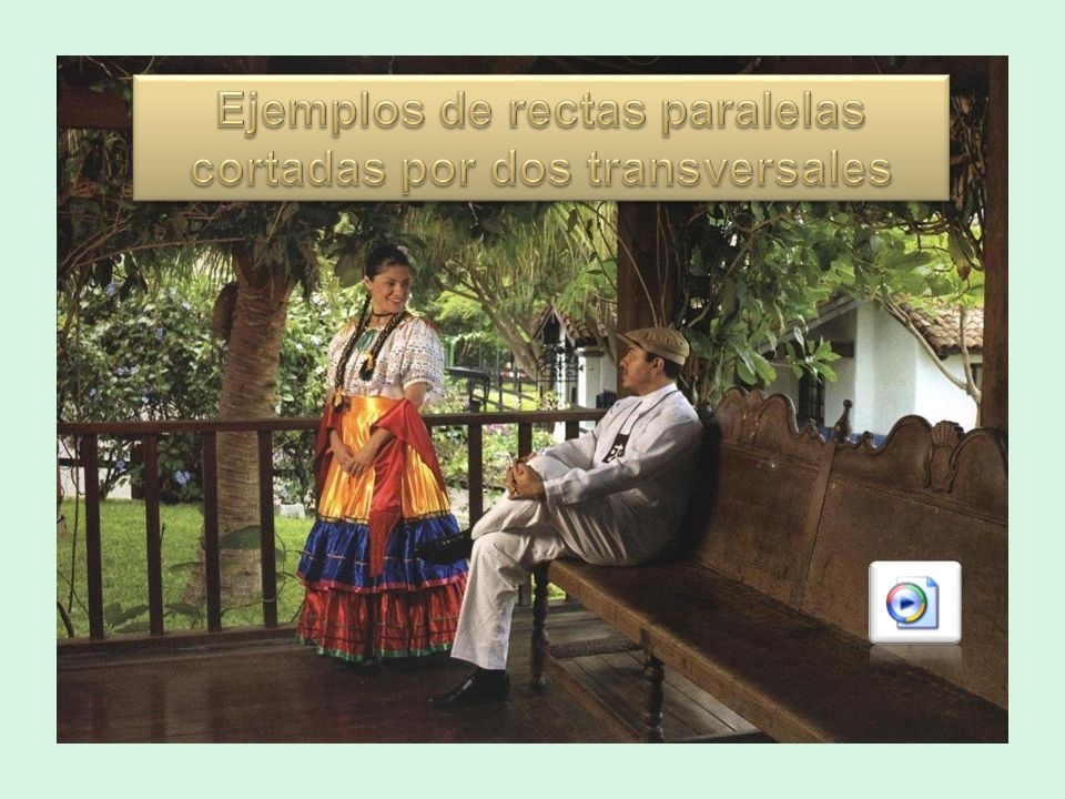 Ejemplos de rectas paralelas cortadas por dos transversales