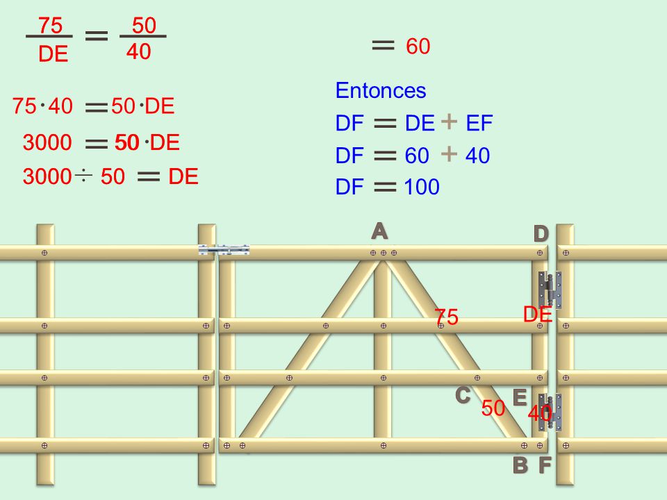 = = = = = = = = = · · + · + ÷ DE DE Entonces 75