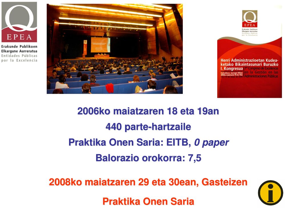 Praktika Onen Saria: EITB, 0 paper Balorazio orokorra: 7,5