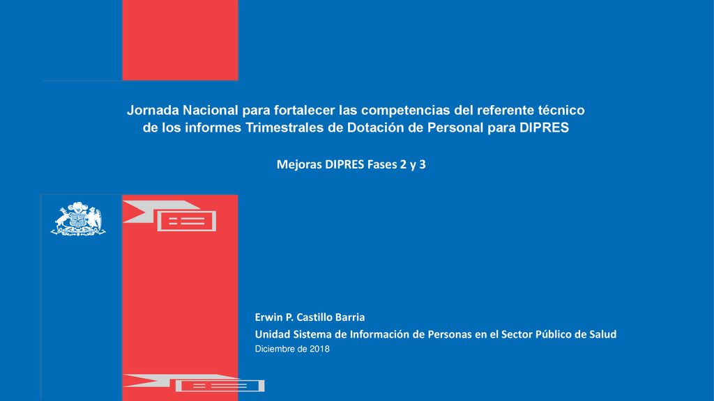 Jornada Nacional para fortalecer las competencias del referente técnico de los informes Trimestrales de Dotación de Personal para DIPRES